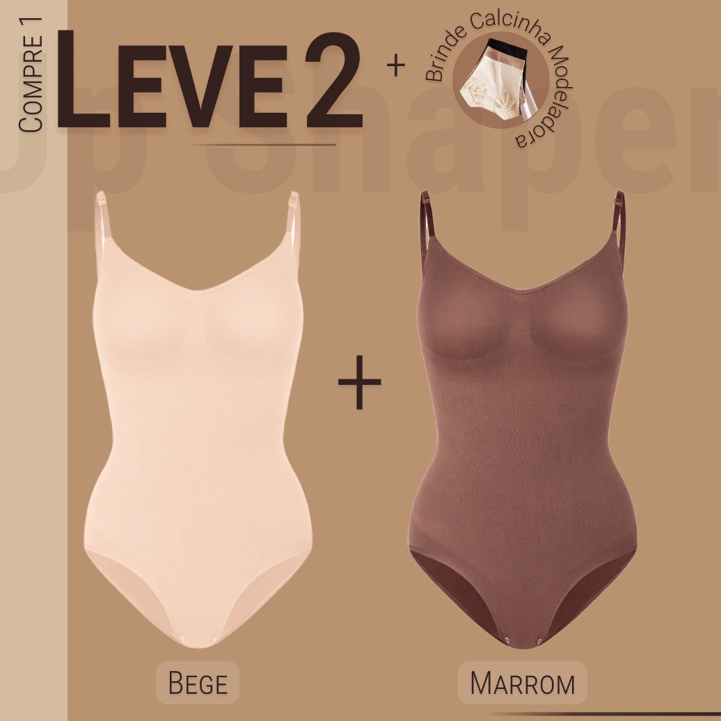 Body Modelador - Up Shaper - Compre 1 Leve 2 + Brinde Calcinha Modeladora